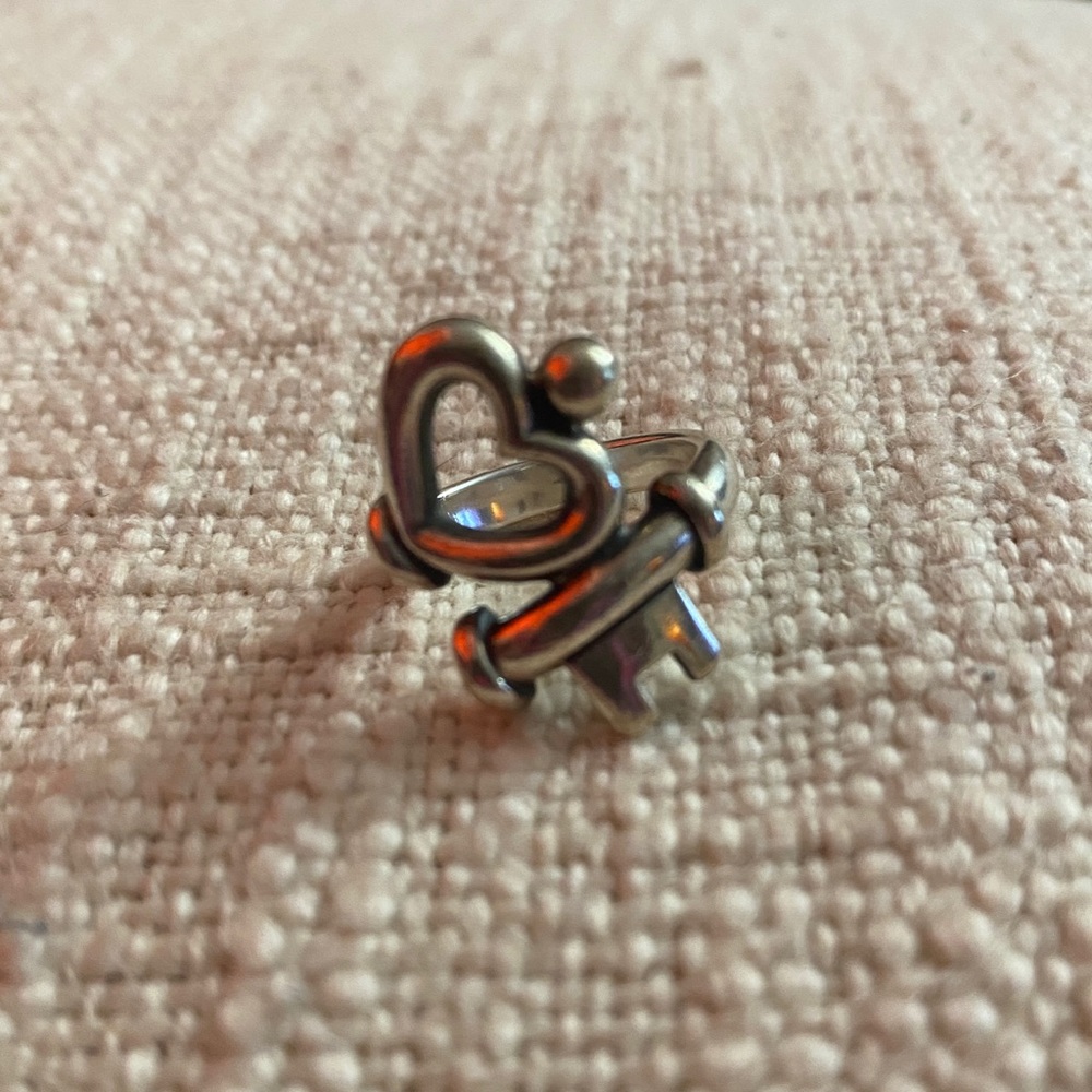 James Avery, key to my heart ring
